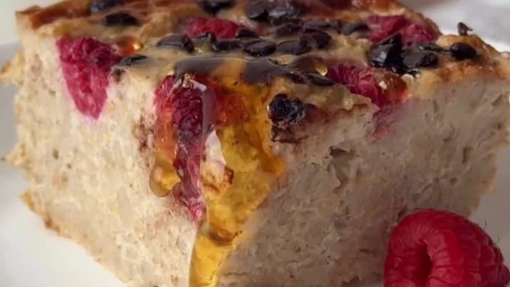 Овсяно-банановый пирог в духовке