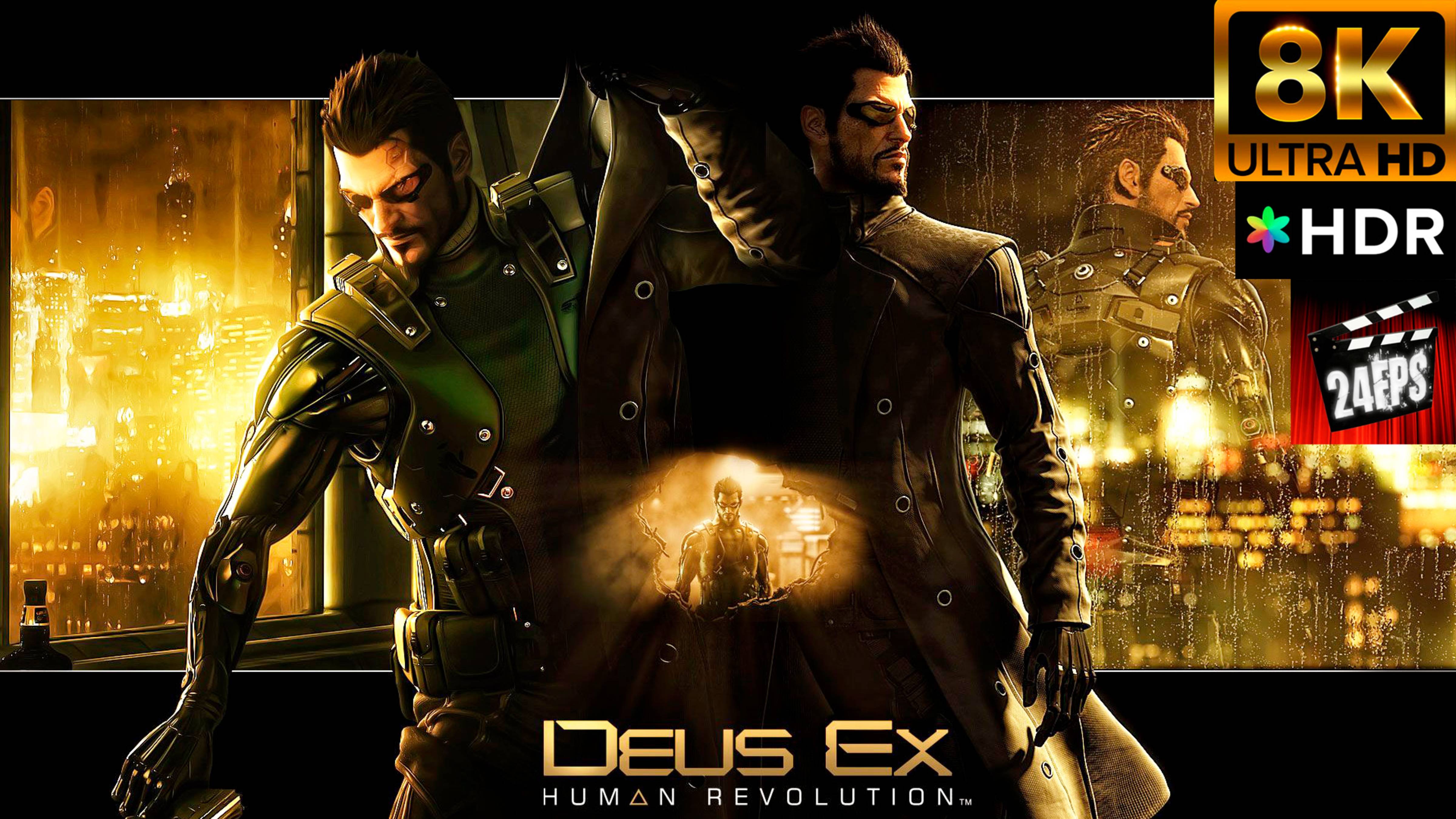 Deus Ex: Human Revolution - All Trailers and Cinematics ( "Special" 8K HDR)