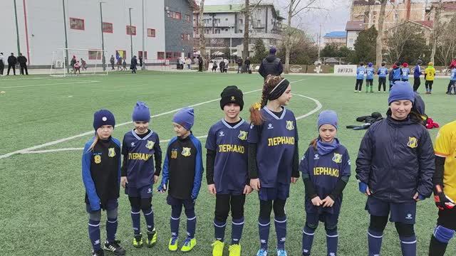 "Футбольный калейдоскоп" 2025 г. ЖФК "Ростов"(синие) - ФК "Олимп" (2017) 4:1 25.03.2025