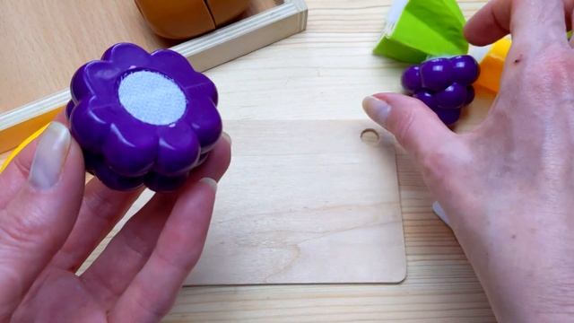 Увлекательное видео для малышей!  Как сделать нарезку из пластиковых фруктов ASMR