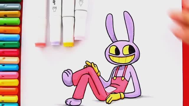 Как нарисовать прикольного зайца из мультфильма УДИВИТЕЛЬНЫЙ ЦИФРОВОЙ ЦИРК