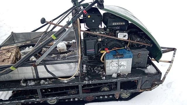 Мотобуксировщик из Бурана коротыша.