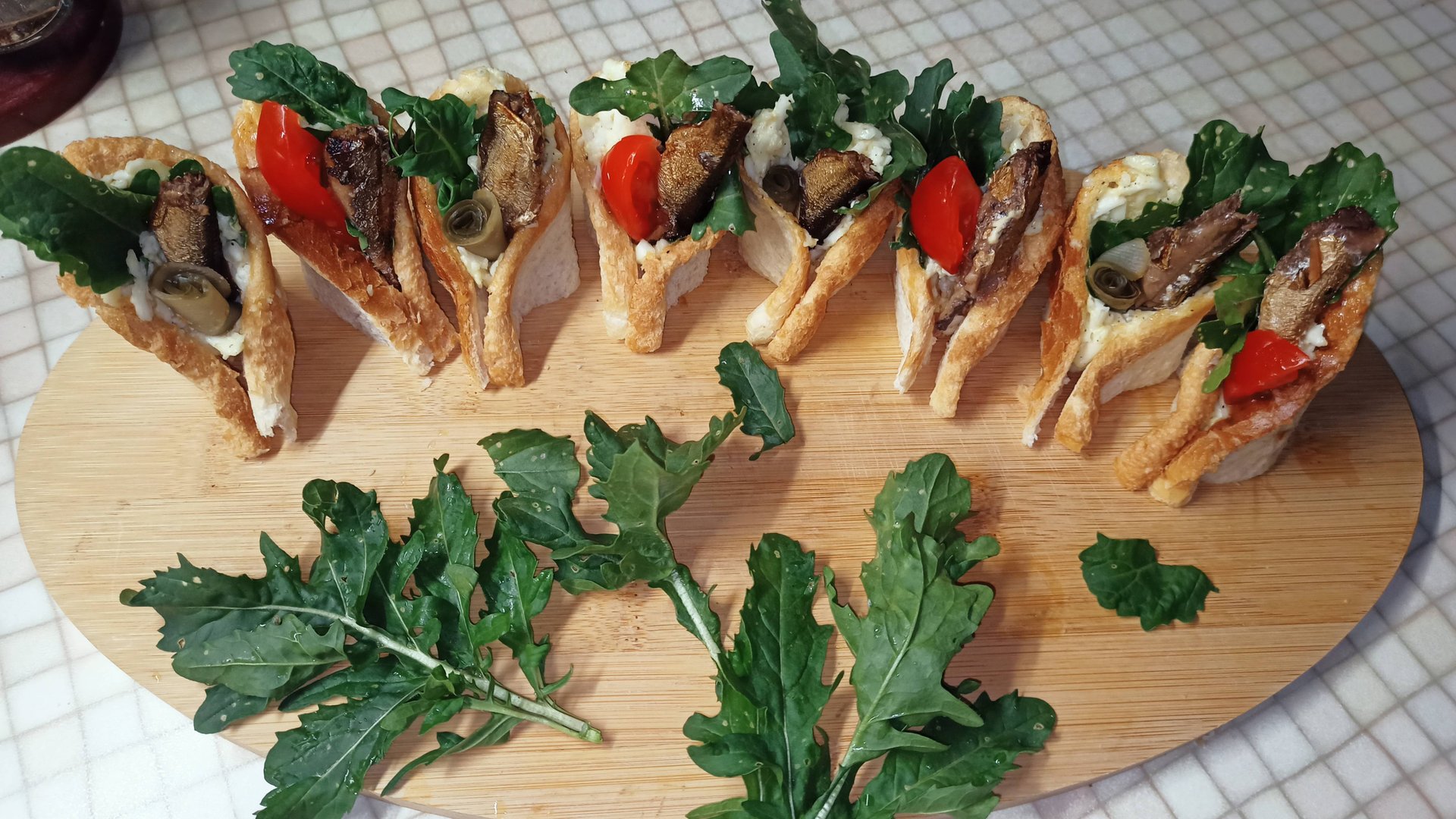 Конвертики со Шпротами! праздничная Закуска в Тостерном хлебе.