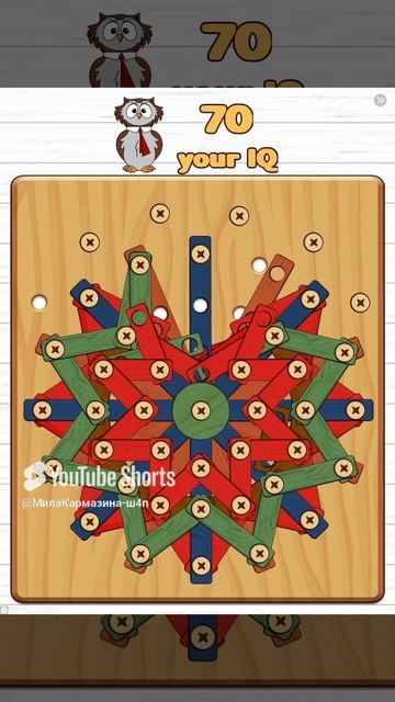 Санкт-Петербург. 02.04.2025. Игра в «Wood screw puzzlе».Разбираем фигуру из конструктора. Тест на IQ