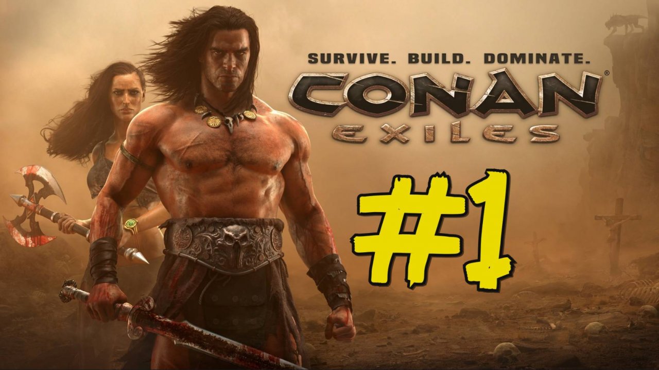 Conan Exiles Прохождение(2024) ч1 - Пробуем эту вкуснятину