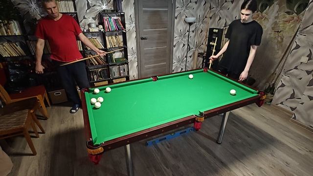 БИЛЬЯРД Дома.. СТОЛ 6 футов..Пятничный Турнир..Первая партия..