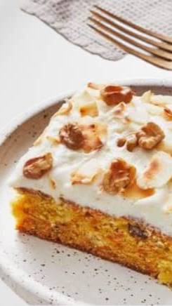 Морковный кекс с грецкими орехами