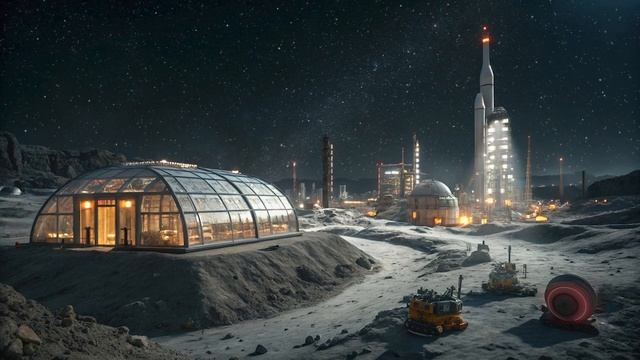 MOON COLONY 2050 Dark Space Ambient Music for Work Study Sleep Meditation