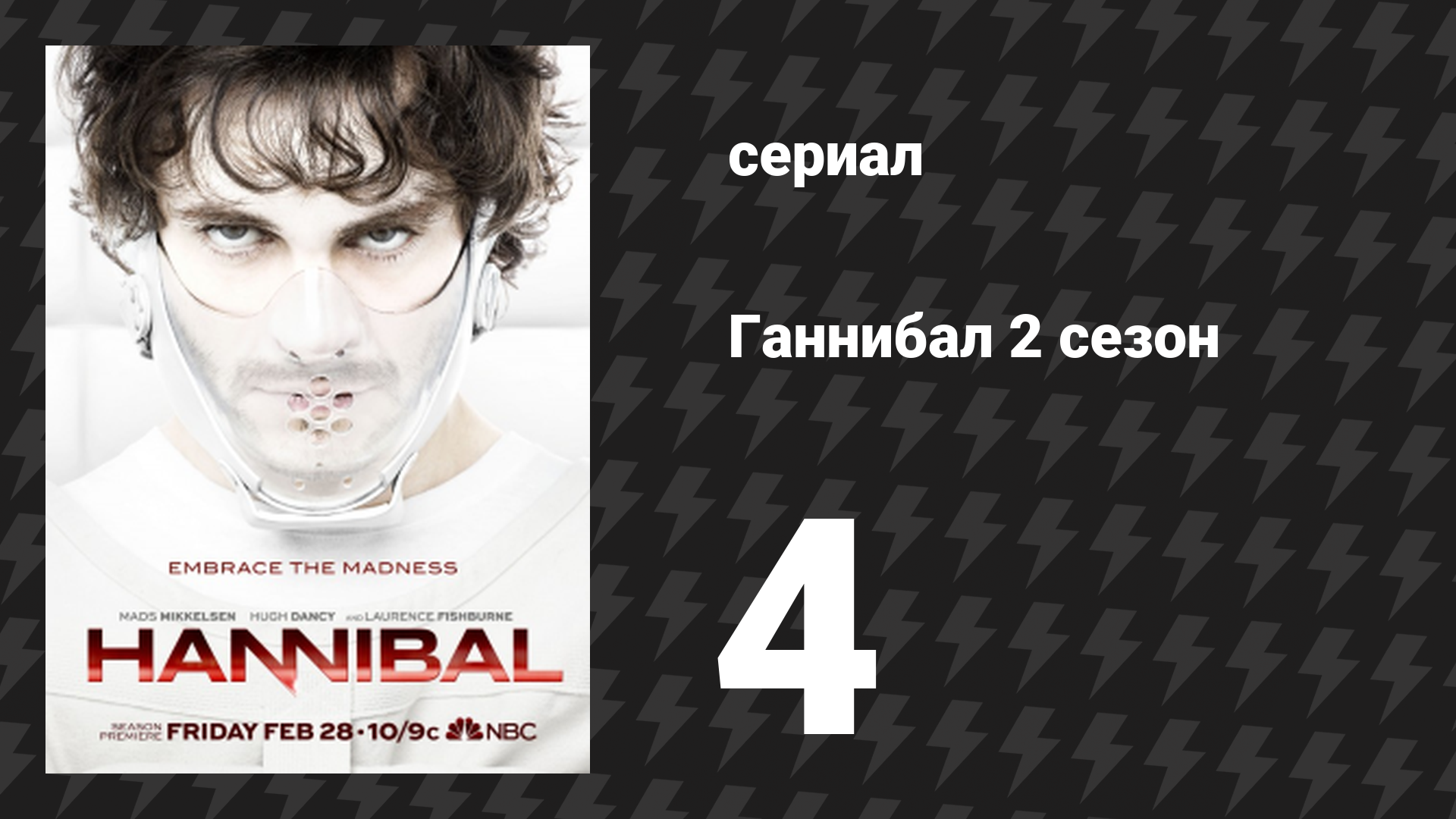 Ганнибал 2 сезон 4 серия «Аперитив» (сериал, 2014)