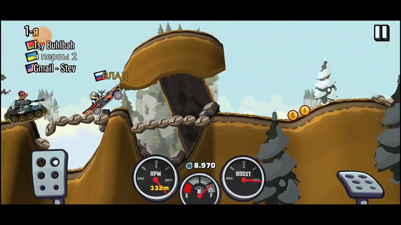 Hill Climb Racing 2 - Горные мосты. Выскочка