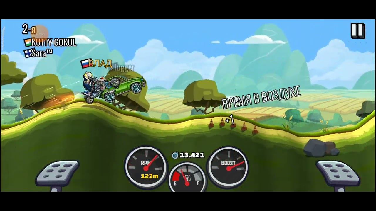 Hill Climb Racing 2 - Грязное ралли. Мотоцикл