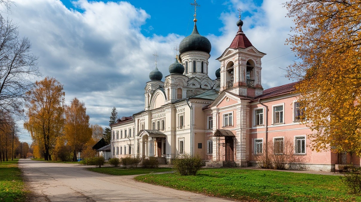 Самый маленький город в Московской области, г. Верея, архитектурный памятник Городище.