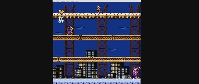 NES Черный плащ прохождение уровня с Квагой (Quackerjack)