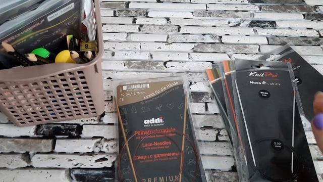 Мой рукодельный уголок._Как храню спицы, крючки и другую мелочь.