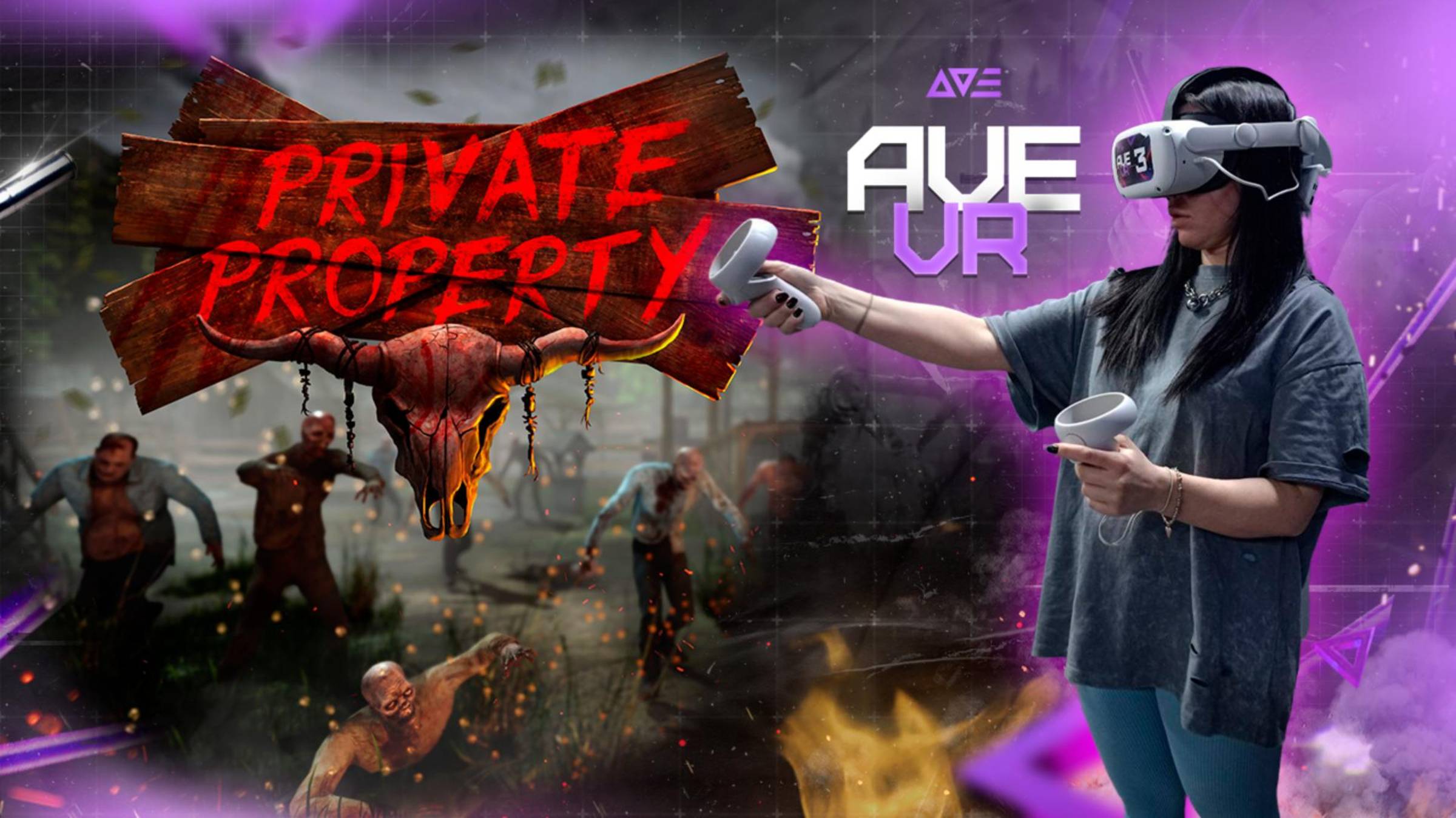 🎮 Алина с командой в виртуальной битве в игре Private Property | Ave VR