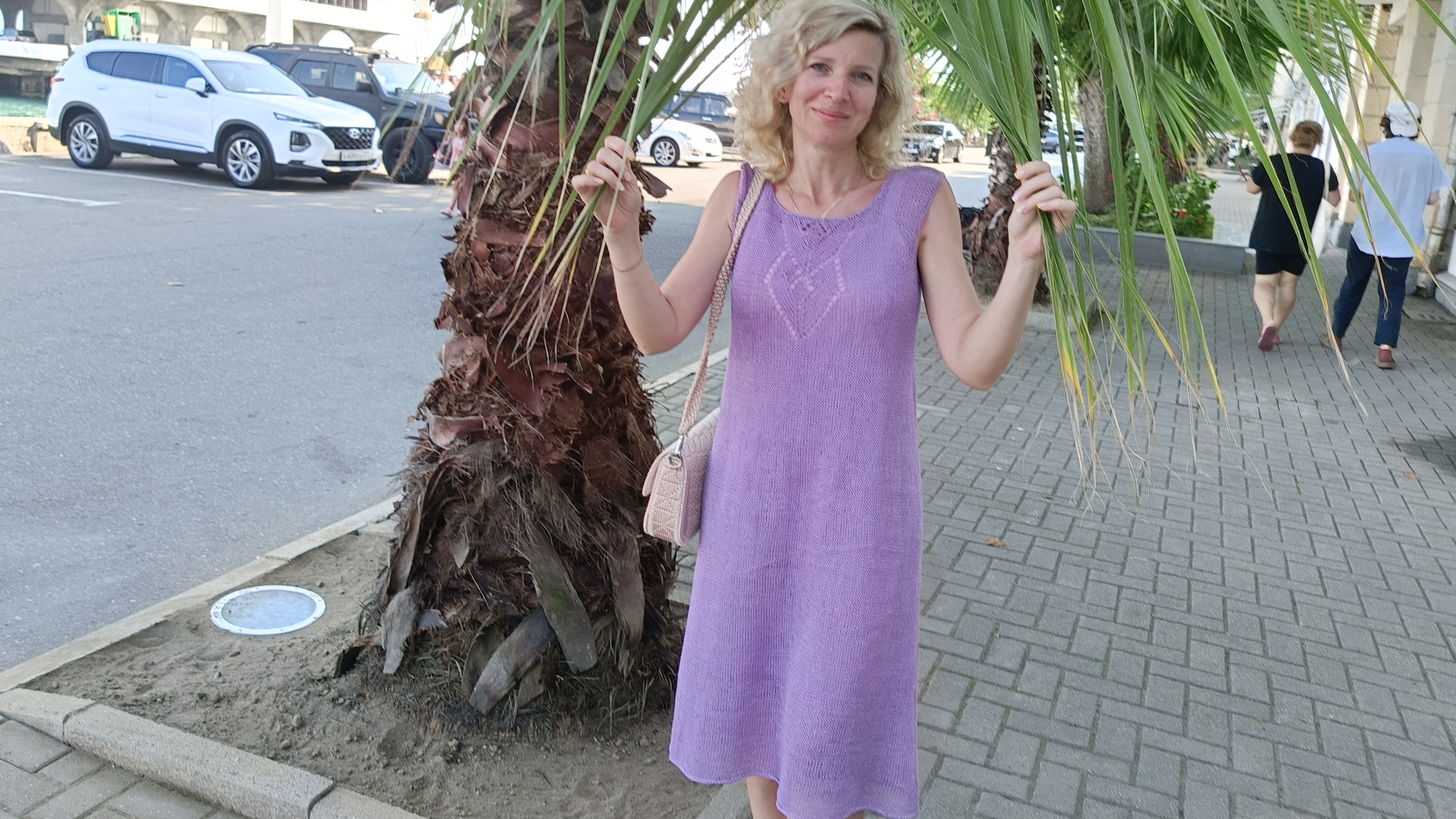 Мой шикарный льняной сарафан.