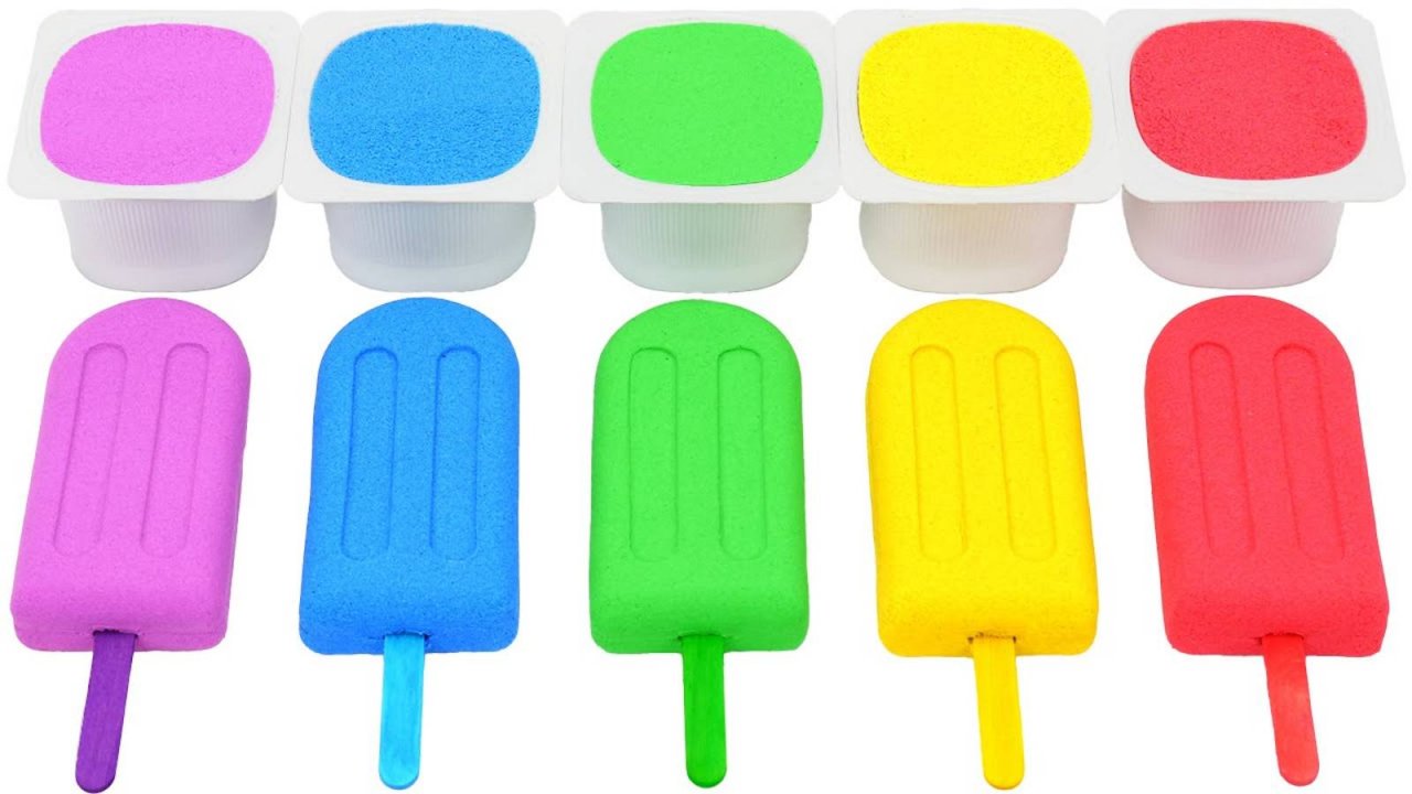 ДЕЛАЕМ ЦВЕТНОЕ МОРОЖЕНОЕ ИЗ КИНЕТИЧЕСКОГО ПЕСКА ВИДЕО ДЛЯ ДЕТЕЙ КАНАЛ ИГРАЛКИ-ЗАЛИПАЛКИ