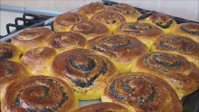 Тыквенные булочки с маком и корицей. СИННАБОН. Тыквенное тесто. Вкусные булочки из тыквы