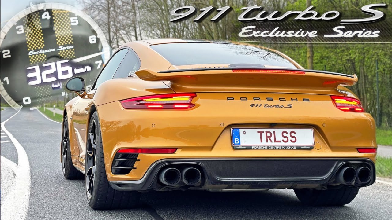 Porsche 911 Turbo S Эксклюзивная Серия - ОЧЕНЬ РЕДКАЯ и БЫСТРАЯ на АВТОБАНЕ AutoTopNL