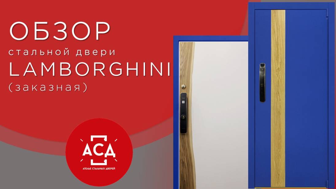 Lamborghini - стильная современная заказная дверь под заказ. Видеообзор