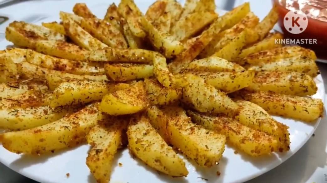 Картошка по-деревенски в духовке, Рецепт картошки с хрустящей корочкой