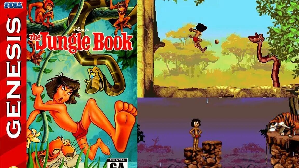 Книга джунглей. The JUNGLE BOOK. Игра для SEGA. Прохождение.