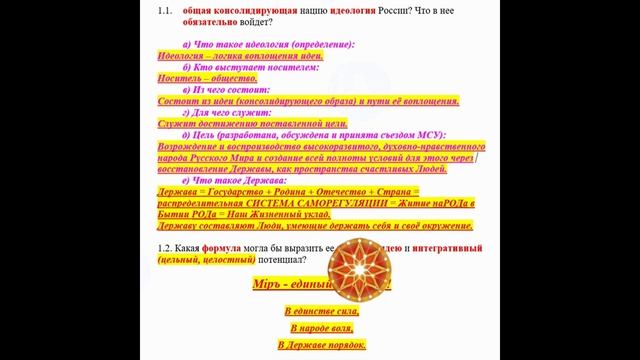 ИДЕОЛОГИЯ И ПРИНЦИПЫ ДОСТИЖЕНИЯ ЦЕЛИ