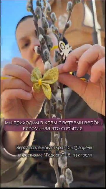 Вербное воскресенье в обители