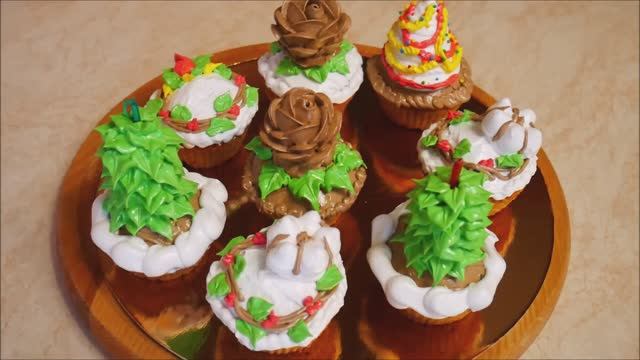 МОРКОВНЫЕ кексы на Новый Год Мастер класс по цветку ХЛОПКА