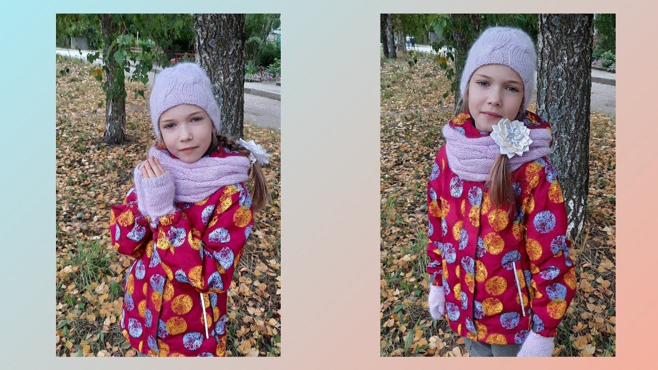 "Лиловый" комплект./ Рассказываю,  как вязала