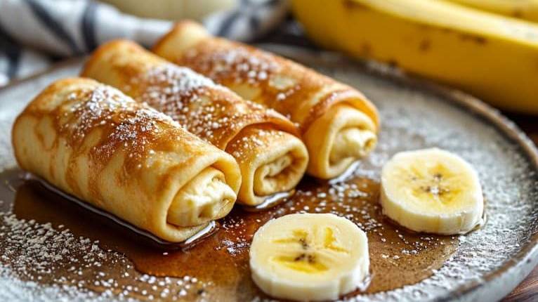 Блинчики с банановой начинкой