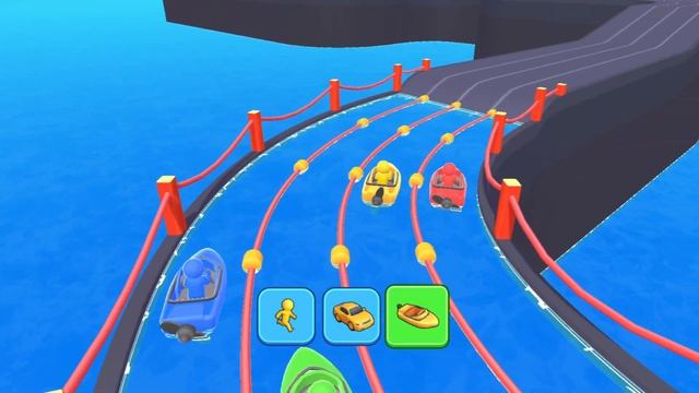 Соперники Трансформируются в гонке  🏃♂️🚗🚲🚦 !Прохождение игры на Android, iOS