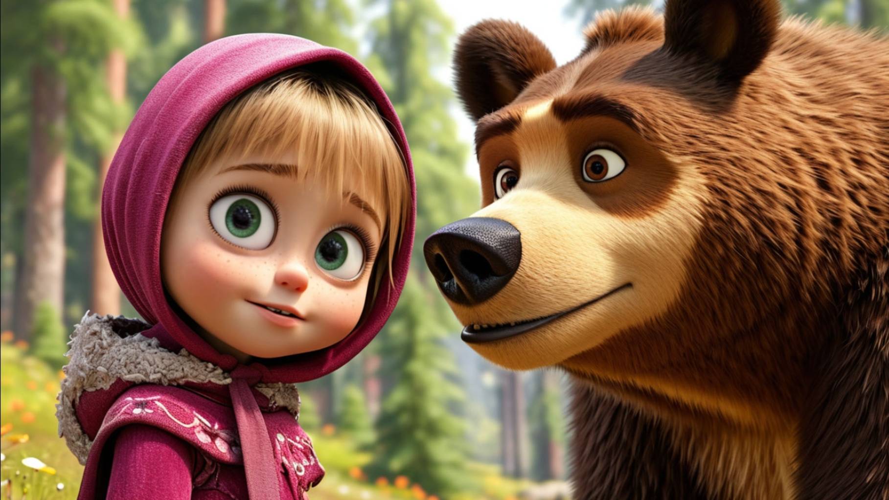 МАША И МЕДВЕДЬ. ПЕРВАЯ ВСТРЕЧА. Я СКАЗКА. ДЕТСКАЯ СКАЗКА. СКАЗКА ДЛЯ ДЕТЕЙ. СКАЗКА ДЕТЯМ НА НОЧЬ