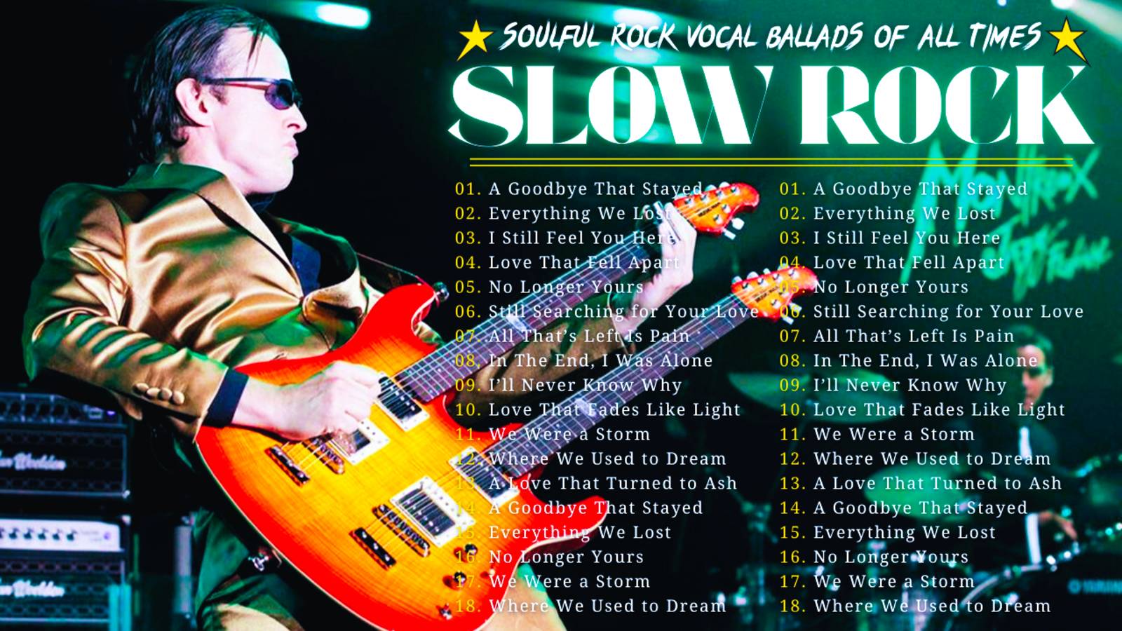 Best Soulful Slow Rock Songs 2025 - Fantastic Selection Slow Rock Ballads Of All Time 🎸
