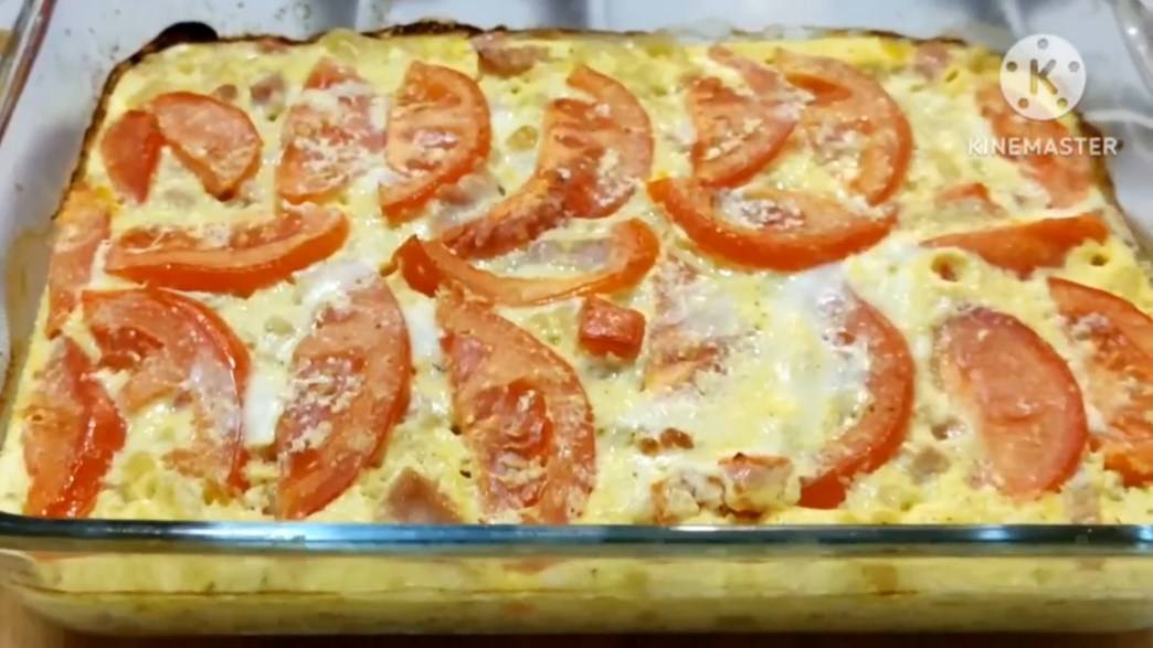 Запеканка из макарон в духовке, Быстрый обед или ужин