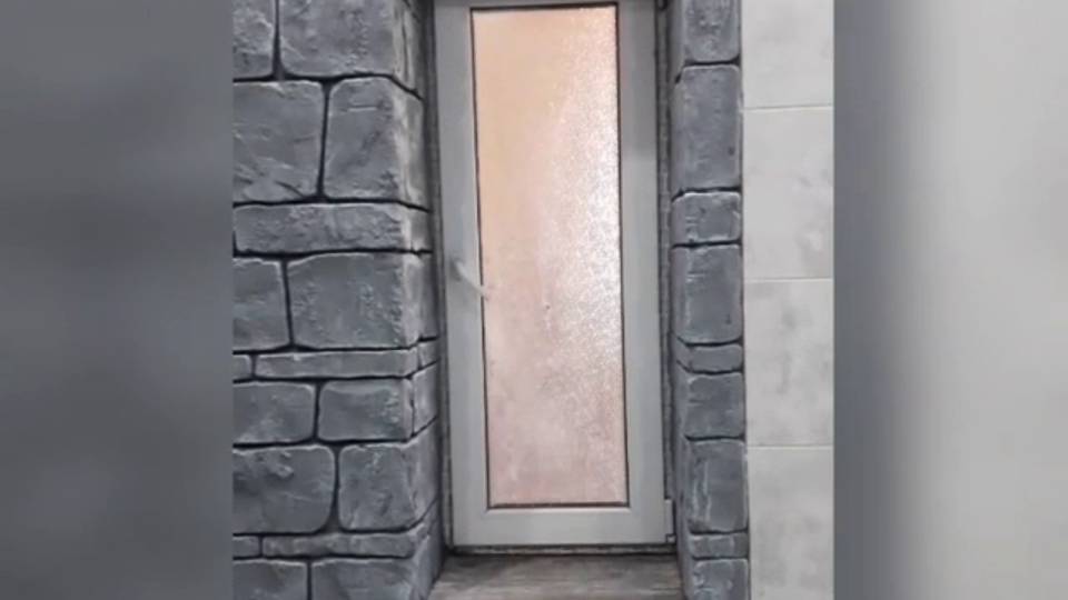 оформление стен сан узел. декоративная штукатурка мастер Макс г Ростов #творчество