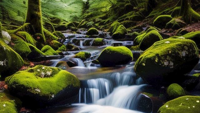 Лес. 1 час расслабляющего звучания лесного ручья