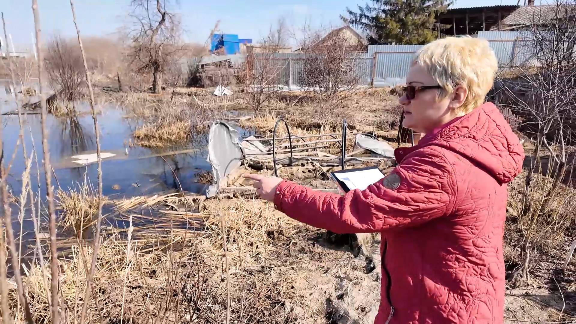 На улице Заломова топит частный сектор