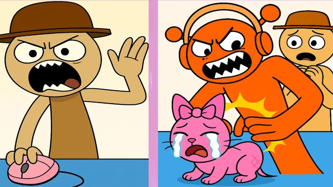 Лучшие тик-токи из Incredibox Sprunki: Орен спасает Пинки - Оригинальные игрушки