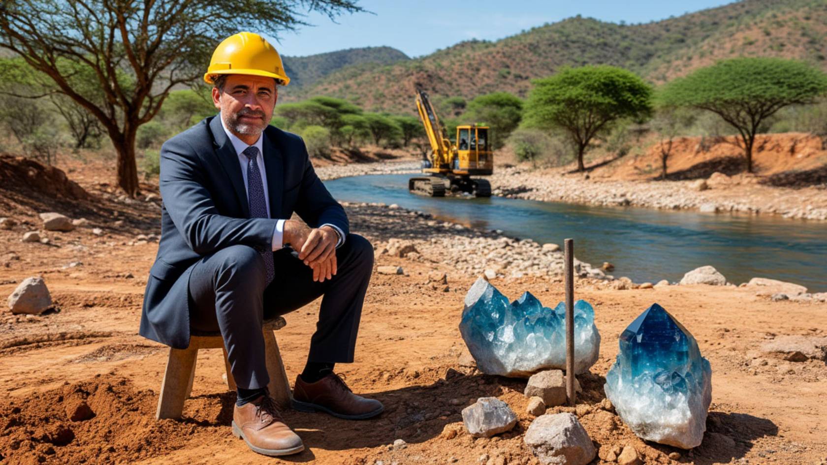 Месторождения сапфиров в провинции Ихурумбе на Мадагаскаре