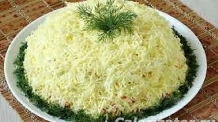 САЛАТ ЛЕБЕДИНЫЙ ПУХ. МОЖНО ЕСТЬ ХОТЬ КАЖДЫЙ ДЕНЬ.