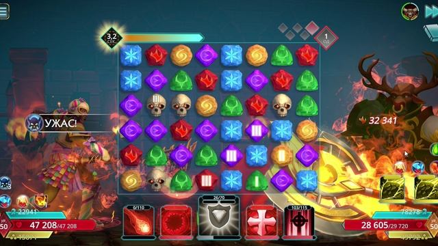 Puzzle Quest 3 - Dok vs Bull-paladin (11563)