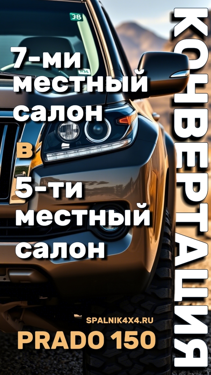 Toyota Prado 150 - как переделать салон 7-ми местного Прадо в 5-ти местный и что из этого получится