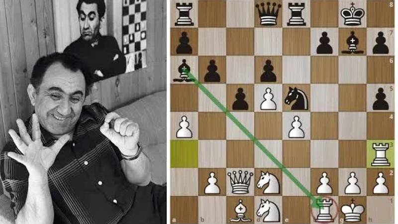 Тигран Петросян: Фирменный прием-позиционная ЖЕРТВА качества! Шахматы.