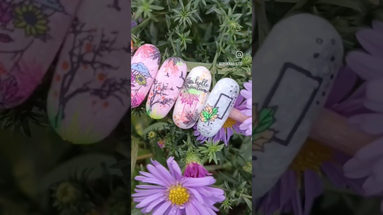 Работы с Марафона #стемпинг #nailart #stamping #дизайнногтей