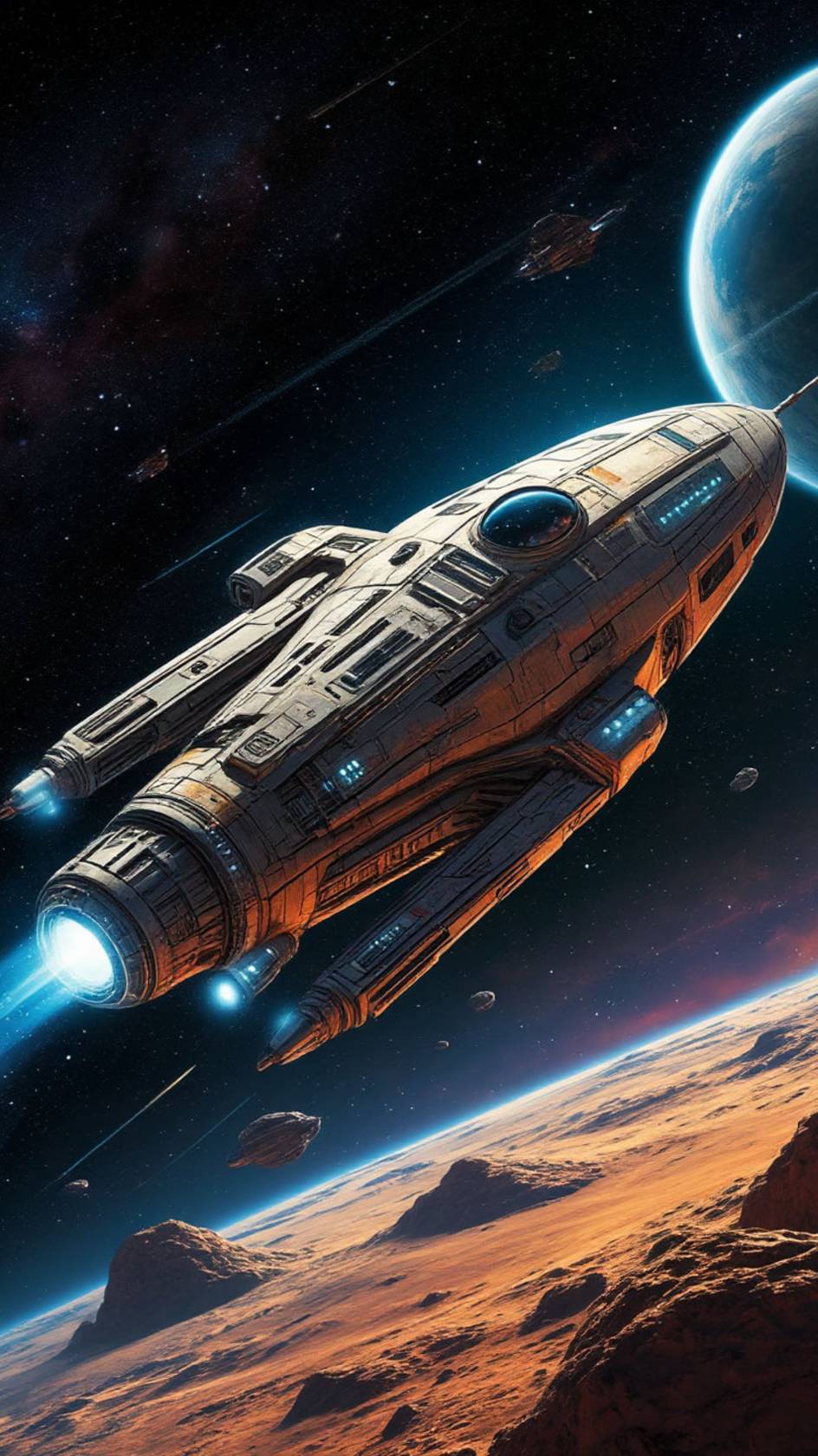 Космический корабль, источника искатель