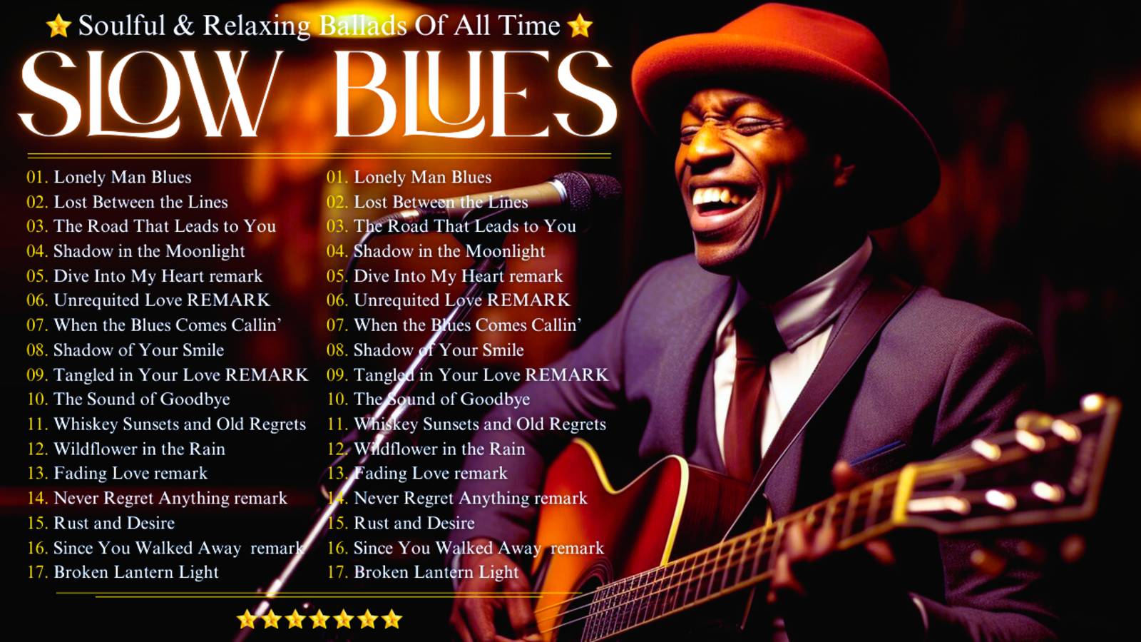 Soulful Relaxing Blues - THE BEST SLOW BLUES BALLADS 2025|EMOTIONAL MELODYS FOR COZY MOOD