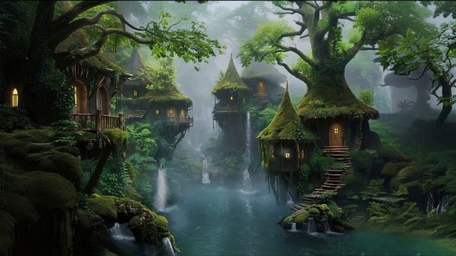 Forest Fantasy⎜Meditative Relaxation In An Atmosphere Of Calm Deep Ambient Music With Rain