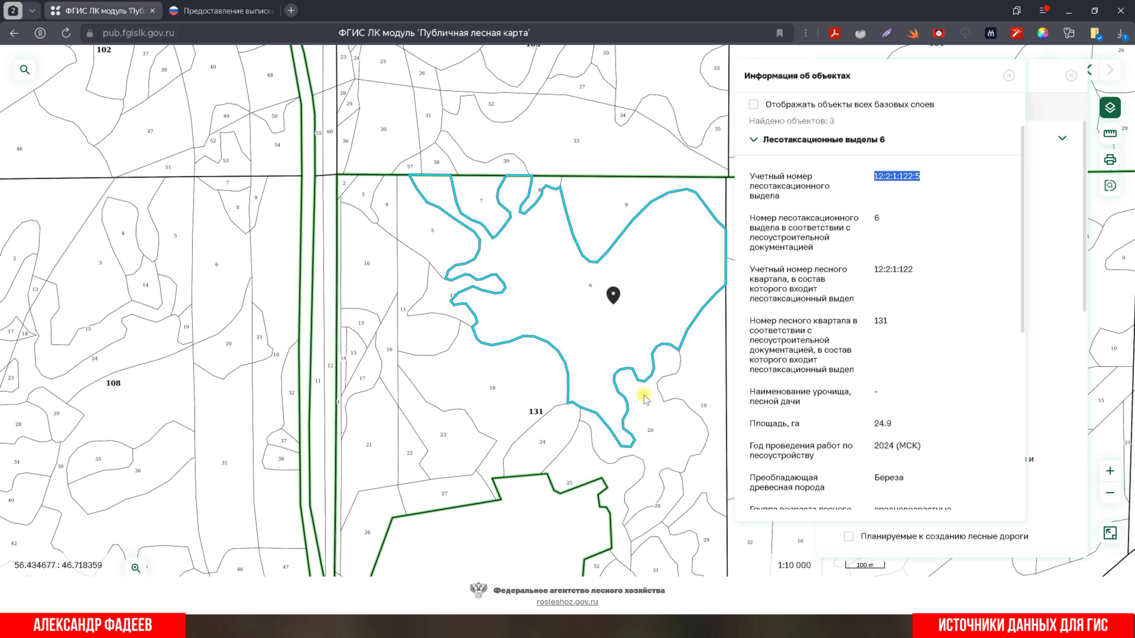 Как заказать выписку из государственного лесного реестра