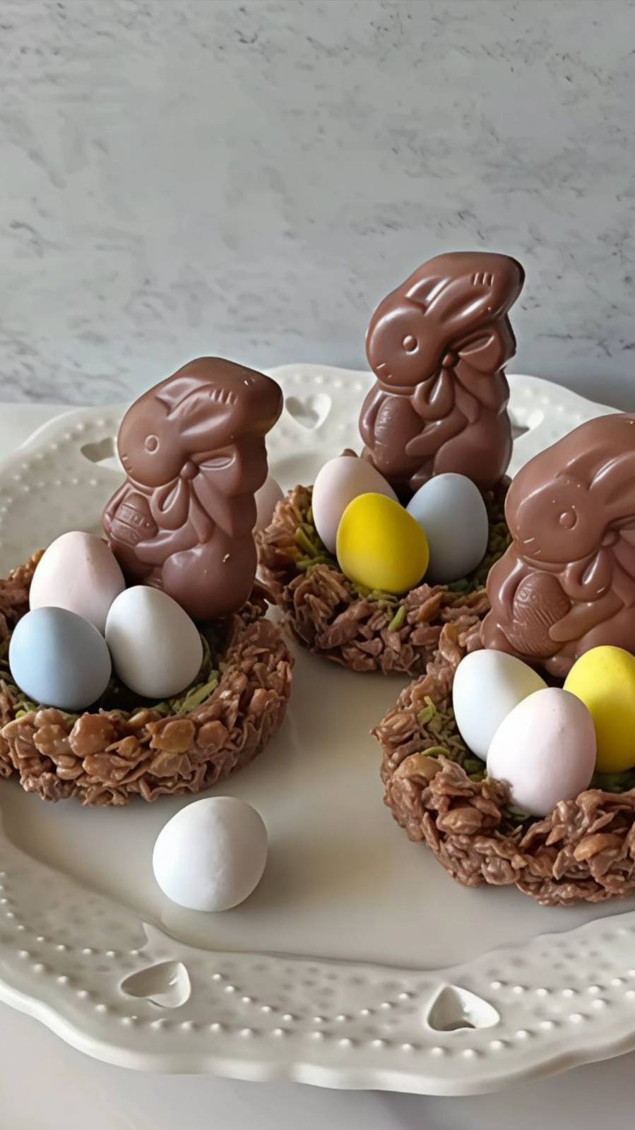 🍫 Шоколадные гнёзда с матча-кокосовой «травкой».

Идеальный десерт к Пасхе и не только! 🌸🐇